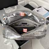 FOR CHANEL Fashion C brand Bag For Woman AS3260 B08872 10601 America 22 SMALL HANDBAG Shoulder Messenger Calfskin & Silver-Tone Metal White