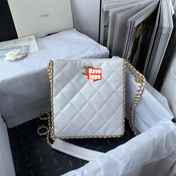 CHANEL Fashion C brand Bag For Woman AS3470 B08850 94305 America SMALL SHOPPING BAG Shoulder Messenger Grained Calfskin & Gold-Tone Metal Black