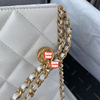 CHANEL Fashion C brand Bag For Woman AS3470 B08850 94305 America SMALL SHOPPING BAG Shoulder Messenger Grained Calfskin & Gold-Tone Metal Black