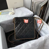 CHANEL Fashion C brand Bag For Woman AS3470 B08850 94305 America SMALL SHOPPING BAG Shoulder Messenger Grained Calfskin & Gold-Tone Metal Black