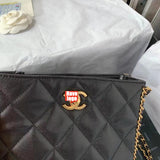 CHANEL Fashion C brand Bag For Woman AS3470 B08850 94305 America SMALL SHOPPING BAG Shoulder Messenger Grained Calfskin & Gold-Tone Metal Black