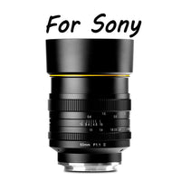 Kamlan 50mm F1.1 II APS-C Large Aperture Manual Focus Lens Standard fixed focus APS-C frame mirrorless lens for NEX for EOS-M for FUji M4/3 Cameras