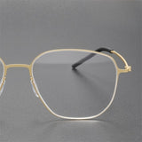 Reading Glasses Denmark Linde 5055 Titanium No Screw Handmade Glasses Frames Optical Ultra-light Business