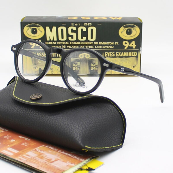 Optical Eyeglasses Frame Men Women Johnny Depp MILTZEN Vintage Glasses Computer Acetate Spectacle Frame For Male Clear Lens