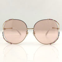 Aesthetic LIGHTER Big Frame Round Sunglasses For Women Retro Pink Fashion Girl Gafas Brand Designer Shades For Sun Glasses UV400