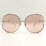 Aesthetic LIGHTER Big Frame Round Sunglasses For Women Retro Pink Fashion Girl Gafas Brand Designer Shades For Sun Glasses UV400