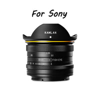 E-Electronic KamLan 8MM F3.0 Wide-angle fixed focus APS-C frame mirrorless lens Manual Wide Angle Fisheye Lens for Sony Canan Fuji DSLR Camera DSLR Camera Fisheye Lens Wide Angle Fisheye Lens
