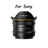 E-Electronic KamLan 8MM F3.0 Wide-angle fixed focus APS-C frame mirrorless lens Manual Wide Angle Fisheye Lens for Sony Canan Fuji DSLR Camera DSLR Camera Fisheye Lens Wide Angle Fisheye Lens