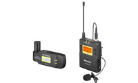 E-Electronic Saramonic UwMic9 Kit7 UwMic9 TX9+RX-XLR9 Wireless Lavalier Microphone with Transmitter & XLR Battery Grip XLR Receiver for Camera Camcorder