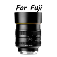 Kamlan 50mm F1.1 II APS-C Large Aperture Manual Focus Lens Standard fixed focus APS-C frame mirrorless lens for NEX for EOS-M for FUji M4/3 Cameras