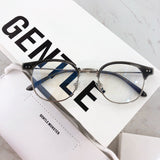 S-sunglasses 2021 Gentle Anti Radiation Glasses For Alio With White Round Case Retro Round Glasses Frame Anti Blue Light Eyeglasses Round Oversized Antiradition Replaceable Lens in Full Metal Frame Computer Eyewear for Women and Men