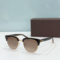 Sunglasses Luxury Brand Tom For Women Sunglasses 2023 TF805-K Famous Brand Luxury Designer Round Accetate Popular Shades