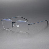 Handmade High Quality 5511 Denmark Titanium No Screw Korea Glasses Frames Optical Ultra-light Business Square Men Glasses Frame