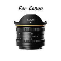 E-Electronic KamLan 8MM F3.0 Wide-angle fixed focus APS-C frame mirrorless lens Manual Wide Angle Fisheye Lens for Sony Canan Fuji DSLR Camera DSLR Camera Fisheye Lens Wide Angle Fisheye Lens