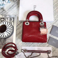 H-bag LADY Dior LAMBSKIN TOTE MINI BAG 17cm