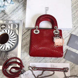 H-bag LADY Dior LAMBSKIN TOTE MINI BAG 17cm