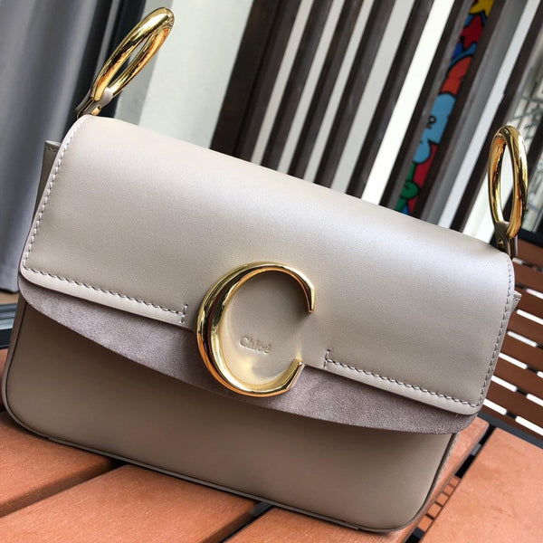 Small chloé c double carry online bag