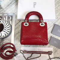H-bag LADY Dior LAMBSKIN TOTE MINI BAG 17cm