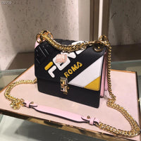 H-bag Fendi KAN I SMALL Multicolor leather mini-bag