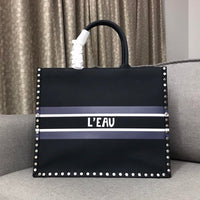 H-bag Dior BOOK TOTE BAG IN EMBROIDERED CANVAS 42x32x15cm