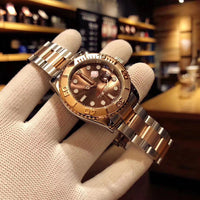 W-watch R.o.l.e.x Mens Watches Fashion Waterproof Analog Quartz Wrist Watch Luxury Business Dress Watch Yacht-Master 37 Oyster, 37 mm, Oystersteel and Everose