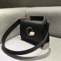 H-bag Fendi KAN I F Black leather bag