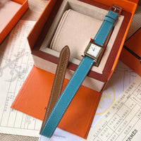 W-watch h.e.r.m.e.s Heure H watch, 21 x 21 mm Yellow-gold plated steel watch with sunburst stamped motif
