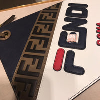 H-bag Fendi SMALL TRIPLETTE CLUTCH Multicolor leather clutch