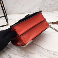 H-bag Prada Cahier studded leather bag NO.1BD045 SIZE:20×14×8.5cm