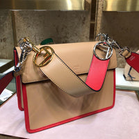 H-bag Fendi KAN I F Brown leather bag