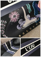 H-bag Dior BOOK TOTE BAG IN EMBROIDERED CANVAS 42x32x15cm