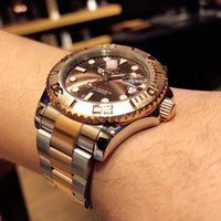 W-watch R.o.l.e.x Mens Watches Fashion Waterproof Analog Quartz Wrist Watch Luxury Business Dress Watch Yacht-Master 37 Oyster, 37 mm, Oystersteel and Everose