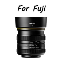 E-Electronic KAMLAN New Product KL21MM F1.8 Wide-angle Fixed Focus APS-C Frame Mirrorless lens Portable Waterproof Mirrorless Camera Manual Fix Focus Prime Lens for Canon EOS-M for Sony E for Fuji FX/ M4/3