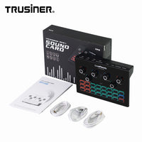 E-electronic XINPU Trusiner SC-01 Portable Audio Maudio Interface Professional Mixer Sound Card For Broadcast Studio Recording