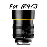 Kamlan 50mm F1.1 II APS-C Large Aperture Manual Focus Lens Standard fixed focus APS-C frame mirrorless lens for NEX for EOS-M for FUji M4/3 Cameras