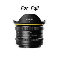 E-Electronic KamLan 8MM F3.0 Wide-angle fixed focus APS-C frame mirrorless lens Manual Wide Angle Fisheye Lens for Sony Canan Fuji DSLR Camera DSLR Camera Fisheye Lens Wide Angle Fisheye Lens