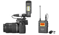 E-Electronic Saramonic UwMic9 Kit7 UwMic9 TX9+RX-XLR9 Wireless Lavalier Microphone with Transmitter & XLR Battery Grip XLR Receiver for Camera Camcorder