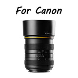 E-Electronic Kamlan 28mm f1.4 Humanistic fixed focus APS-C frame mirrorless lens Wide Angle APS-C Large Aperture Manual for Mirrorless Cameras For Sony Fuji M4/3 Canon Camera Lens