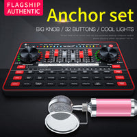 E-electronic XINPU Tenlamp G3 Mixer Sound Card Set Live Broadcast Equipment Recording Studio Equipment for Smartphone Computer Handheld Wheat Black