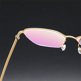 Prescription Glasses 7423 Denmark Titanium No Screw Korea Glasses Frames Optical Ultra-light Business Square Titanium Frames