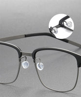 Denmark Titanium No Screw Korea Glasses Frames Optical Ultra-light Business Round Prescription Diopter 9835 Eyeglasses Men