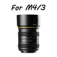 E-Electronic Kamlan 28mm f1.4 Humanistic fixed focus APS-C frame mirrorless lens Wide Angle APS-C Large Aperture Manual for Mirrorless Cameras For Sony Fuji M4/3 Canon Camera Lens