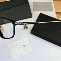 S-sunglasses New Dior CD0362 Women's Plastic Brown Half Frame Eyeglass Frames Glasses