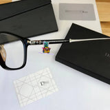 S-sunglasses New Dior CD0362 Women's Plastic Brown Half Frame Eyeglass Frames Glasses