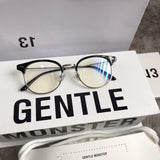 S-sunglasses 2021 Gentle Anti Radiation Glasses For Alio With White Round Case Retro Round Glasses Frame Anti Blue Light Eyeglasses Round Oversized Antiradition Replaceable Lens in Full Metal Frame Computer Eyewear for Women and Men