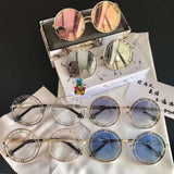 S-sunglasses Round frame Clock pattern Metal eyeglass frame for w.a.n.g.d.e.r.l.a.n.d clock