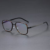 Optical Lenses Denmark Linde 9911 Titanium No Screw Korea Glasses Frames Optical Ultra-light Business Square Reading Glasses Men