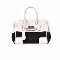 L-package big:26-20-14cm small:21-15-11cm Designer Handbag Top Handle Padlock Women's Leather Bag
