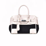 L-package big:26-20-14cm small:21-15-11cm Designer Handbag Top Handle Padlock Women's Leather Bag