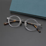 XQ2616 retro round myopia glasses frame for men and women  myopia  prescription myopia  Comfortable Presbyopia Glasses